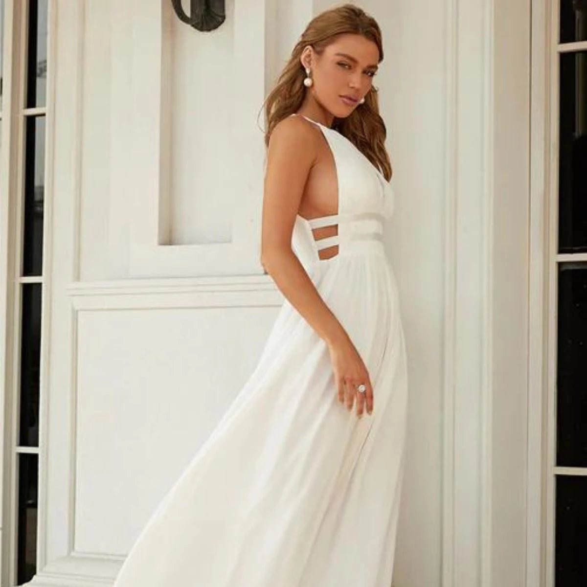 Boho top white sundress