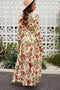 Floral Frill Maxi Dress