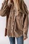 Hooded Corduroy Jacket