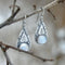 Stone Drop Tribal Vintage Earrings