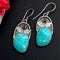 Stone Drop Tribal Vintage Earrings