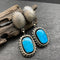 Stone Drop Tribal Vintage Earrings