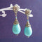 Stone Drop Tribal Vintage Earrings