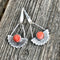 Stone Drop Tribal Vintage Earrings