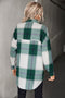 button front plaid shirt