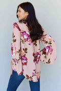 Floral Bell Crepe Top