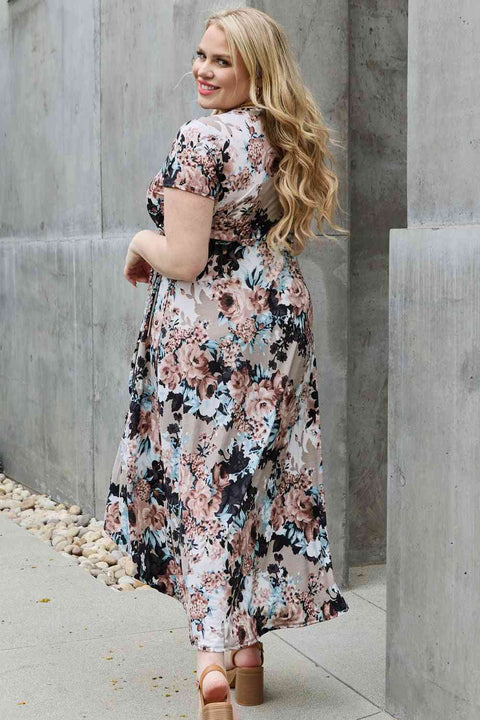 Give Me Roses Maxi Wrap Dress