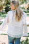 boho chic swiss dot blouse