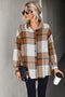 button front plaid shirt