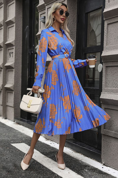 Color-Me-Blue Midi Dress