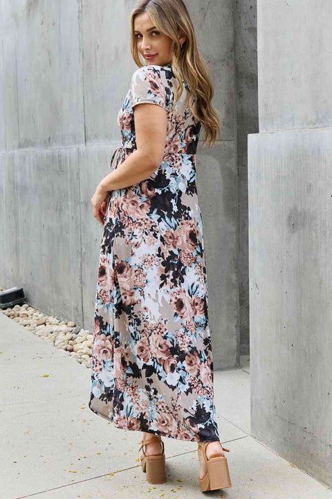 Give Me Roses Maxi Wrap Dress