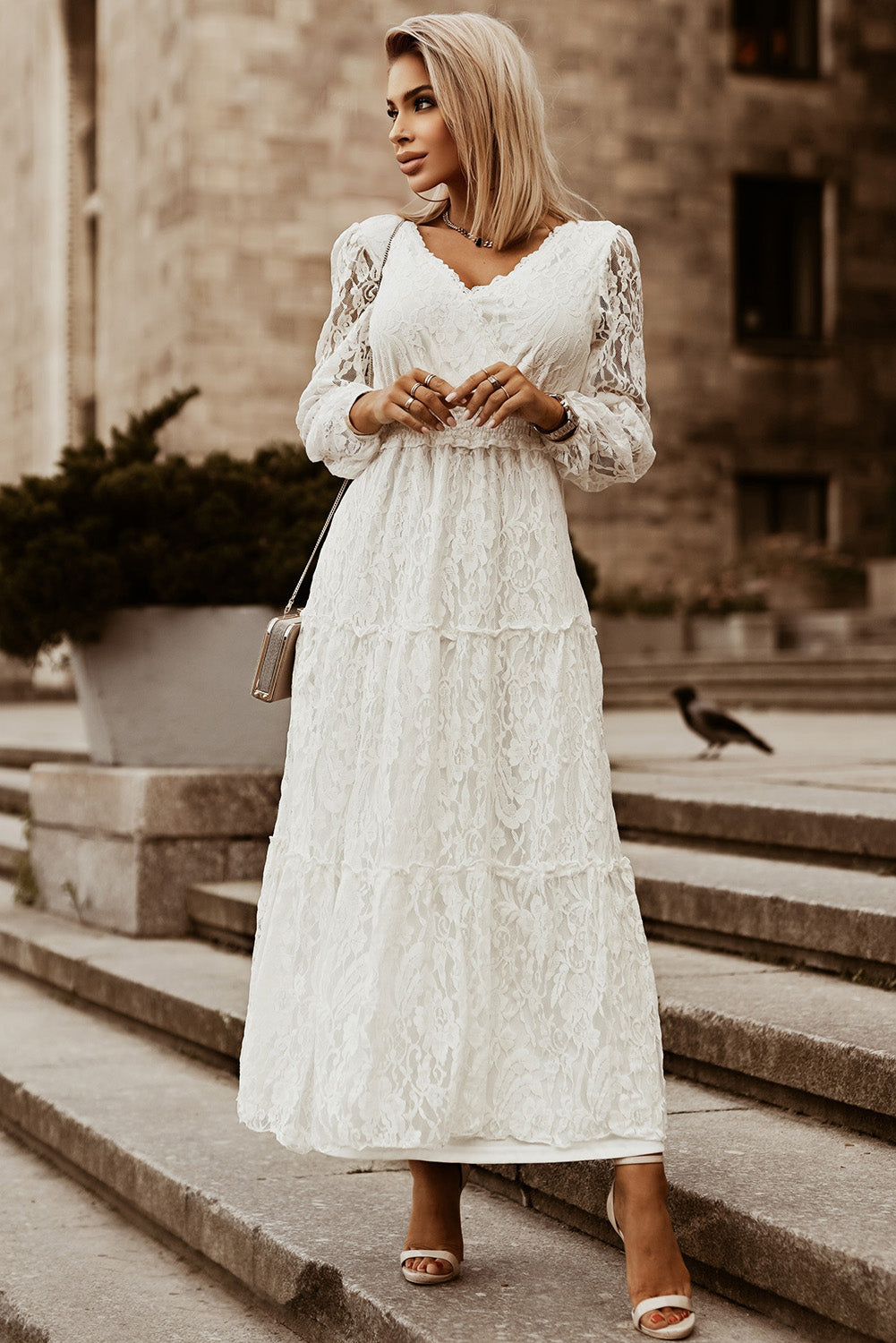 Boho Maxi Dress - Long Sleeve, Flowy, Floral & Casual– Elise