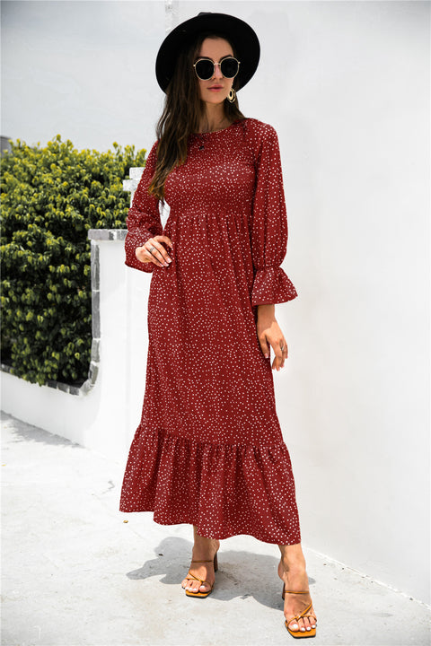 Red Bohemian Maxi Dress