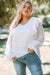 boho chic plus size swiss dot blouse