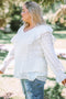 boho chic swiss dot blouse
